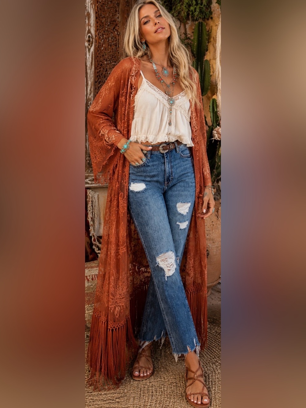 Hidden High Rise Distressed Straight Jeans $122 MSRP
